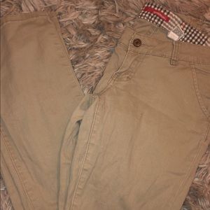 Two pairs of khaki pants